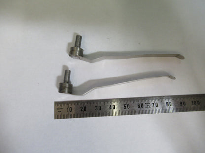 BAUSCH LOMB PAIR CLIPS STEREO MICROSCOPE PART AS PICTURED &R2-A-72