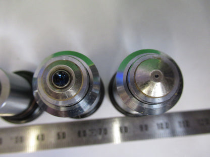 LOT 4 EA MIKROSKOP-OBJEKTIVE OLYMPUS 4X 10X 40X 100X OPTIK #P8-B-07