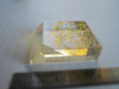 ZERODUR OPTICAL BLOCK TRUNCATED MIL SPEC LASER OPTICS sku#gen