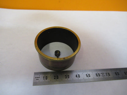 ANTIQUE BRASS ENGLAND RJ BECK CONDENSER PART MICROSCOPE PART AS PICTURED Y2-A-70