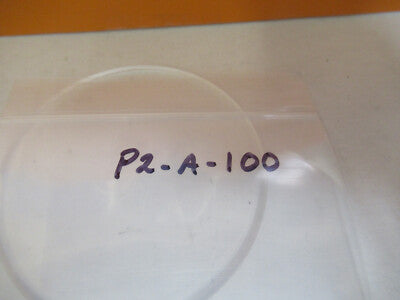 OPTICAL GLASS FLAT WINDOW [stained] OPTICS AS PICTURED #P2-A-100