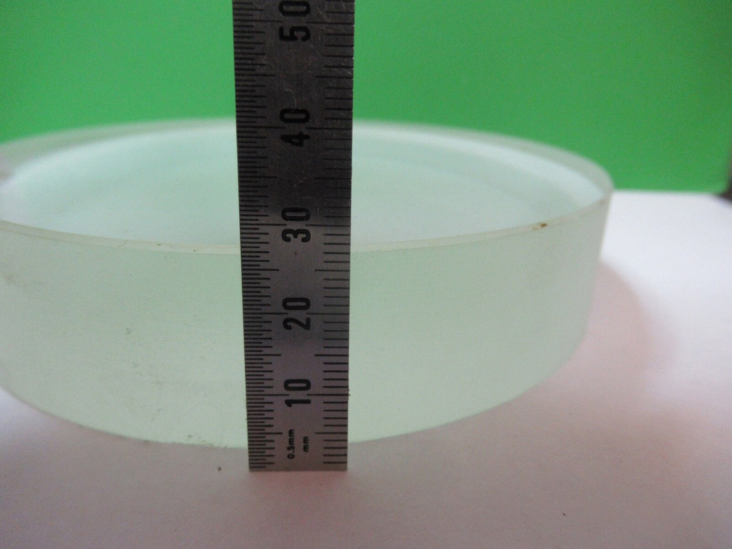 OPTICAL LARGE LENS BK7 GLASS [chipped] OPTICS AS PICTURED G5-A-25