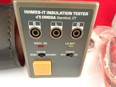 OMEGA INSULATION RESISTANCE METER HHM59-IT INSTRUMENT BIN#7-A-06