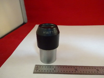 MICROSCOPE PART EYEPIECE OCULAR HWF10X OPTICS AS IS #P6-C-19