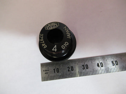 OLYMPUS JAPAN 4X LENS OBJECTIVE MICROSCOPE PART AS PICTURED T9-A-02