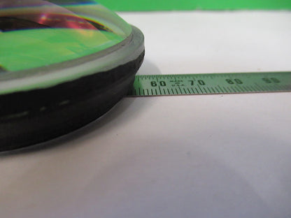 OPTICAL HIGH CONVEX CONCAVE LENS THICK GLASS MIL SPEC OPTICS AS PICTURED V3-A-40