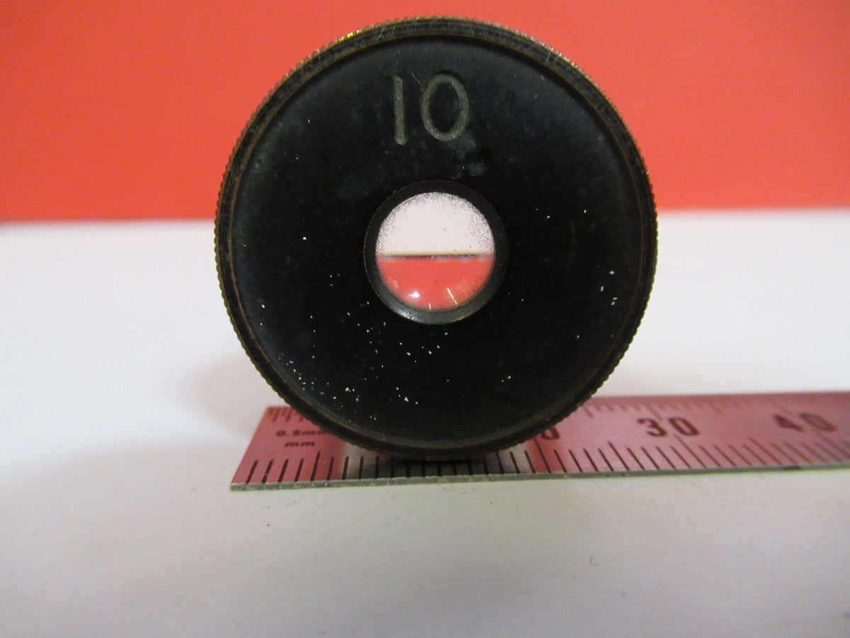 ANTIQUE BAUSCH LOMB 10X EYEPIECE OCULAR MICROSCOPE PART AS PICTURED Q2-68
