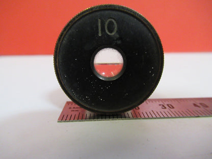 ANTIQUE BAUSCH LOMB 10X EYEPIECE OCULAR MICROSCOPE PART AS PICTURED Q2-68
