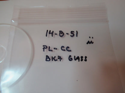 Optical Rare Lens BK7 Glass Center Concave Pl-cc Optics