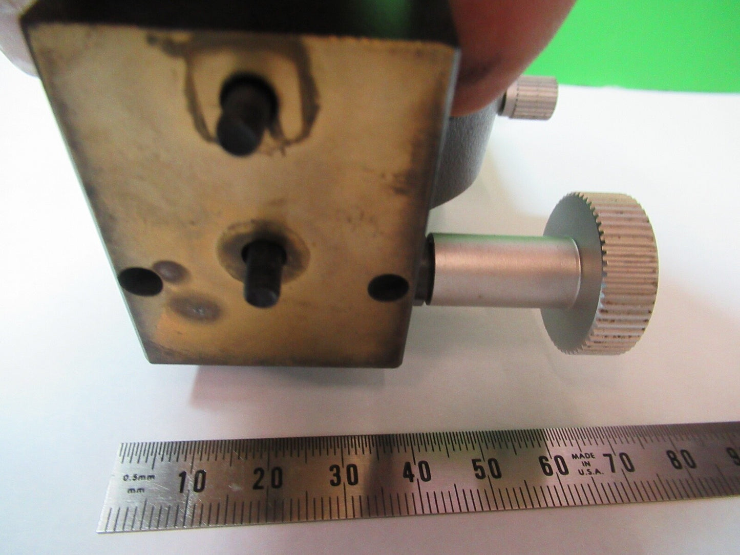 LEITZ WETZLAR GERMANY CONDENSER HOLDER LABORLUX MICROSCOPE PART AS PIC S2-B-102