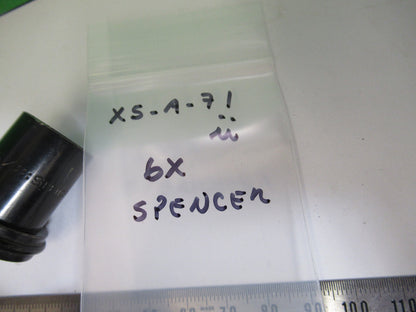 SPENCER 6X RARE EYEPIECE LENS OCULAR MICROSCOPE PART AS PICTURED X5-A-71