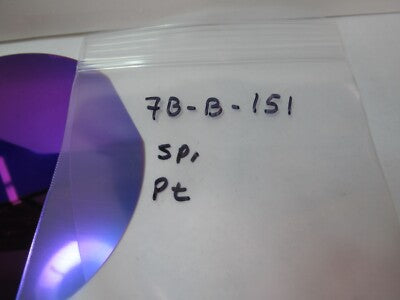 Very Nice Sapphire Wafer Single Crystal Platinum Coated
