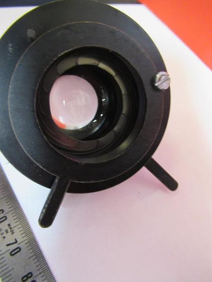 VICKERS UK ENGLAND CONDENSER + IRIS MICROSCOPE PART AS PICTURED V7-A-57