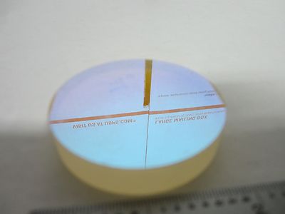 Optical Flat [coating damaged, scratches] Optics AS IS