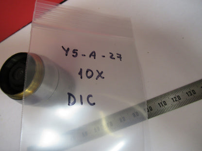 MICROSCOPE PART REICHERT POLYVAR OBJECTIVE DIC IK FLUOR 10X OPTICS Y5-A-27
