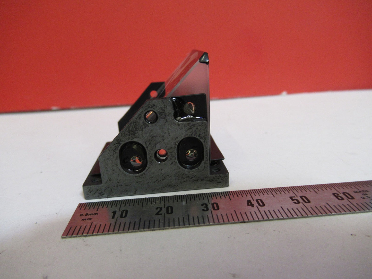 LEICA LEITZ GERMANY DMRB HEAD GLASS PRISM MICROSCOPE PART AS PICTURED T5-A-16