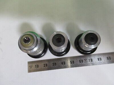 LOT NIKON JAPAN 4X 10X 40X OBJECTIVE OPTICS MICROSCOPE PART AS PICTURED #Z9-A-72