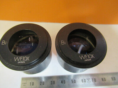Pair Olympus Japan Eyepiece Ocular WF10X Microscope Part
