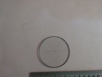 RETICLE MICROSCOPE PART OPTICS OPTICAL PART AS IS &AQ-A-02