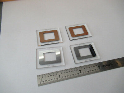 Optical Lot 4 Ea BK7 Glass Window Optics