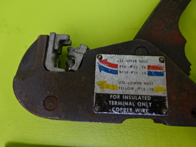 FOR PARTS SHURE STAKE CRIMPING TOOL [rusty] AS IS #TA-3-2