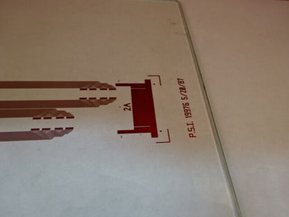 OPTICAL MASK GRUMMAN SPACE SYSTEMS GLASS SUBSTRATE LASER OPTICS AS IS #AR-06