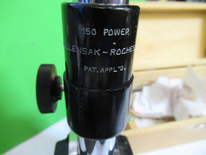 ANTIQUE RARE WOLLENSAK COLLECTABLE MINI MICROSCOPE OPTICAL AS PICTURED &H9-A-35