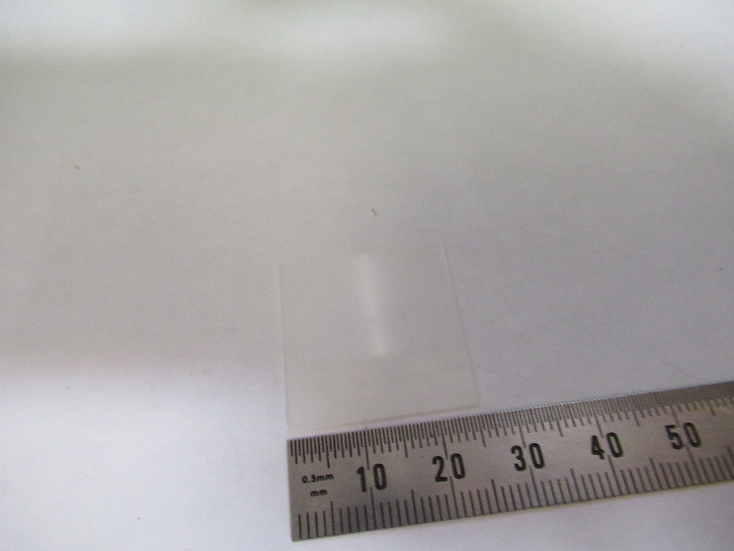 OPTICAL GLASS NAUGATUCK 1" x 1" x 0.020" FROSTED DIFFUSER OPTICS AS PIC 98-A-11