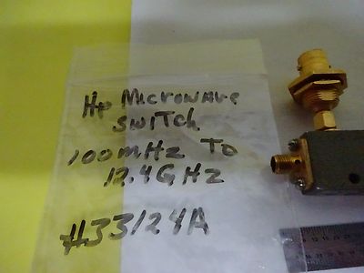 RF Microwave Frequency Switch HP 33124A GHz Hewlett-Packard