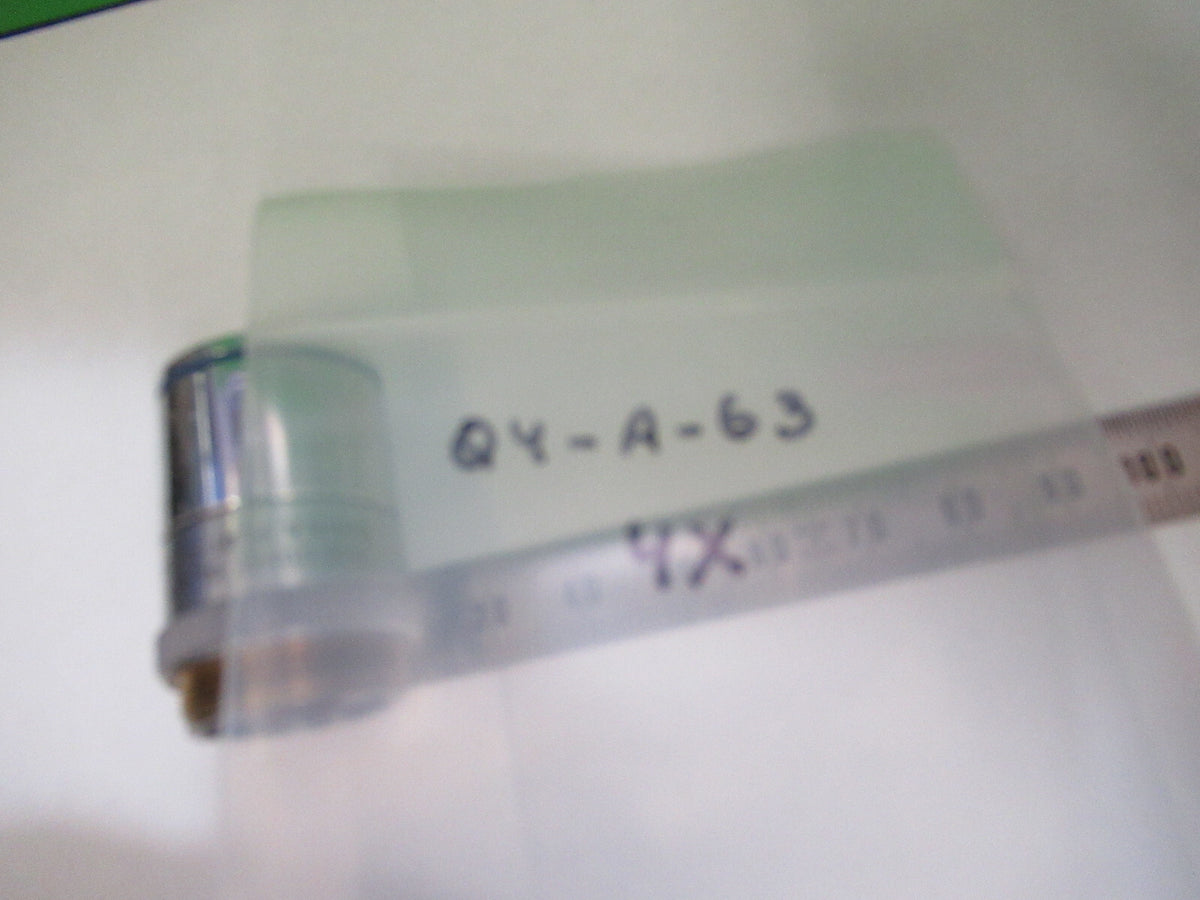 Industrial Bausch & Lomb Objective 4X Lens Microscope Part