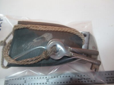 Old Reichert Austria Lock & Key for Wood Box Microscope Part