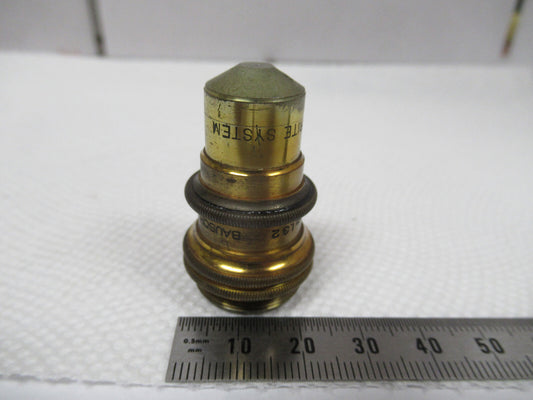 Optical Vintage Microscope Objective 97X Bausch & Lomb Fluorite Optics