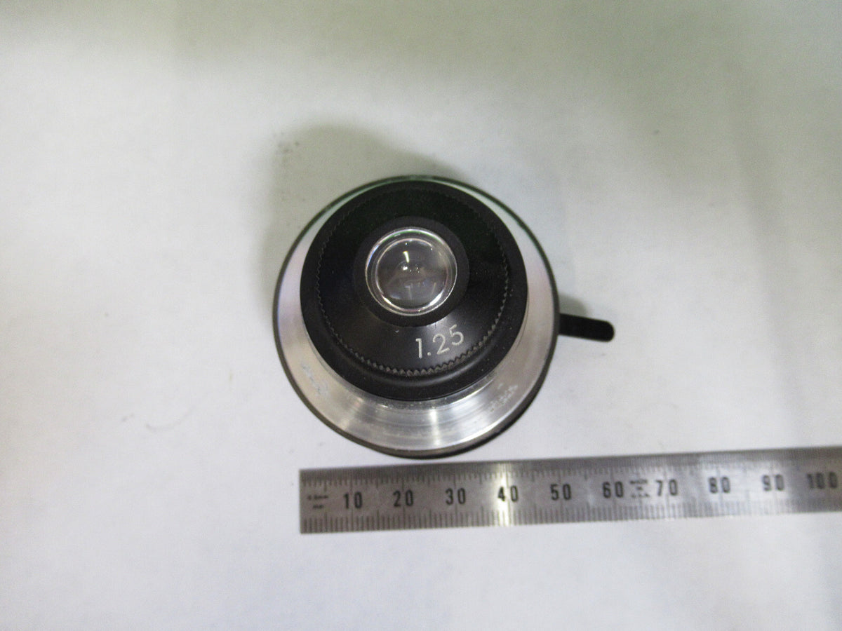 OLYMPUS JAPAN CONDENSER + IRIS OPTICS MICROSCOPE PART AS PICTURED X4-A-32