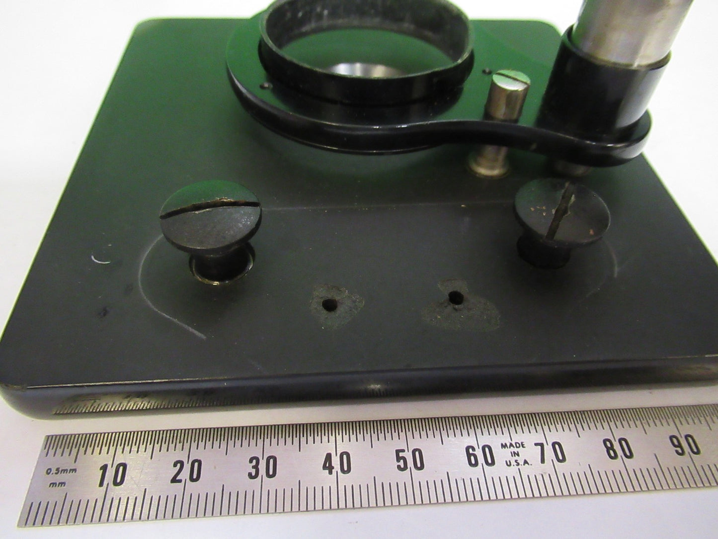 SPENCER AO ANTIQUE STAGE TABLE OLD MICROSCOPE PART AS PICTURED T5-A-74