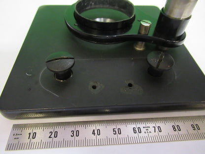 SPENCER AO ANTIQUE STAGE TABLE OLD MICROSCOPE PART AS PICTURED T5-A-74