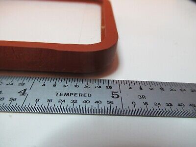 OPTICAL GLASS WINDOW SILICONE GASKET MIL SPEC LASER OPTICS AS PICTURED &FT-5-57