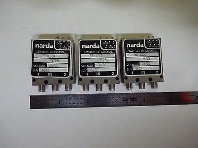LOT NARDA COAXIAL SWITCH MODULES FREQUENCY RF MICROWAVE AS IS BIN#W5-A-20