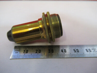 Antique Brass Lens Optics Objective Microscope Part London
