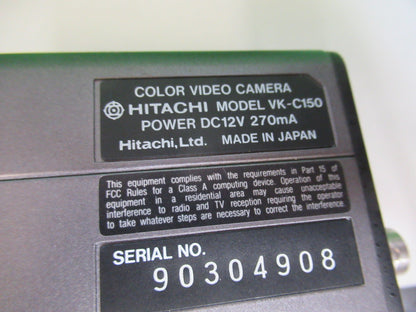 HITACHI OPTICAL VK-C150 CCD CAMERA OPTICS MICROSCOPE PART AS PICTURE &R2-B-16