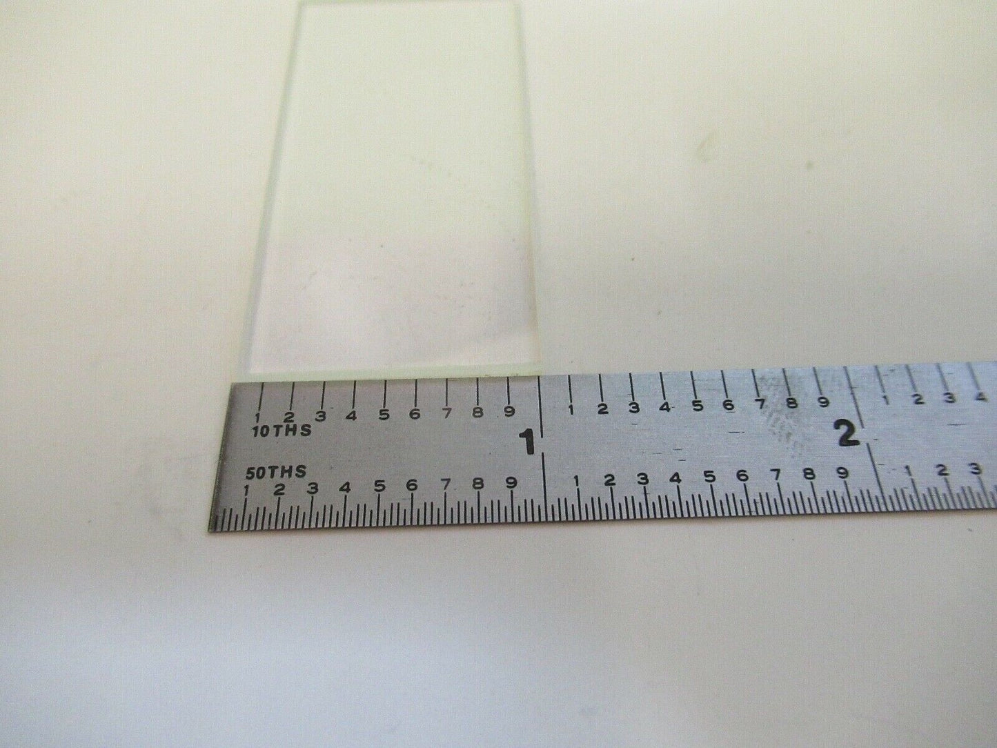 OPTICAL GLASS PLATE 2" x 1" THICK 2mm LASER OPTICS AS PICTURED &79-A-32