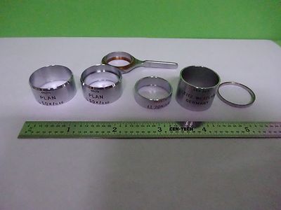Microscope Objective Jackets Ernst Leitz Wetzlar Parts AS IS