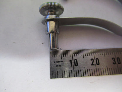 VINTAGE SPENCER AO PAIR CLIPS STAGE MICROSCOPE PART AS PICTURED &R4-A-43