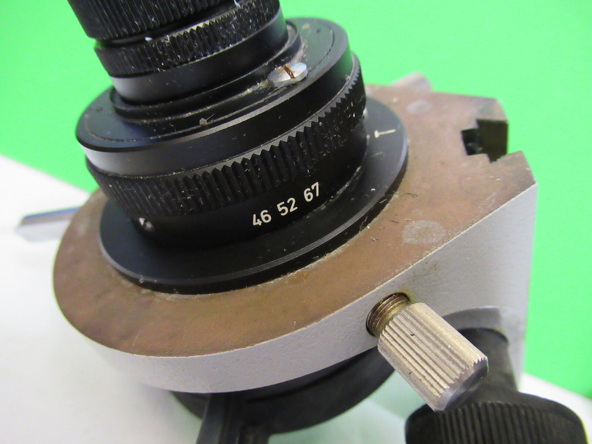 ZEISS GERMANY 465265 CONDENSER  MICROSCOPE PART AS PICTURED S7-A-04
