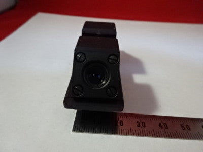 AUS JENA 7X OBJECTIVE LIGHT SPLIT MICROSCOPE PART OPTICS AS PICTURED &99-44