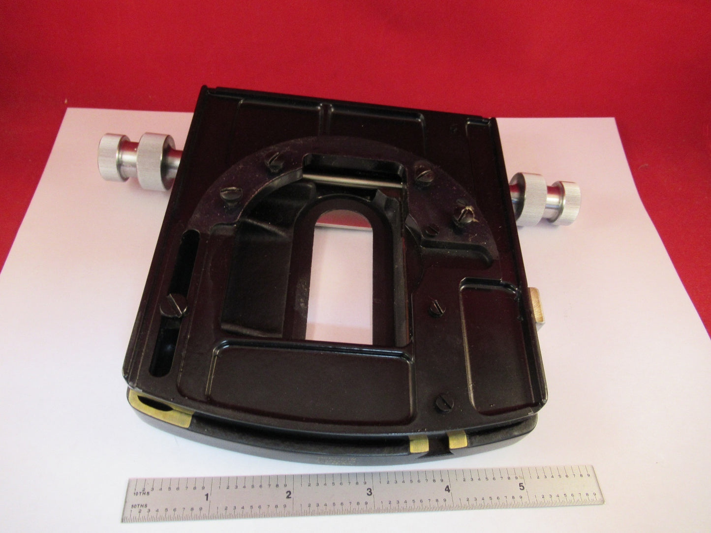 WILD HEERBRUGG SWISS M20 STAGE TABLE MIKROMETER-MIKROSKOP-TEIL WIE BESEHEN #F7-15