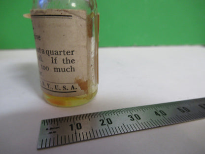 ANTIQUE CEDAR OIL FLASK BAUSCH LOMB MICROSCOPE PART AS PICTURED X3-B-105