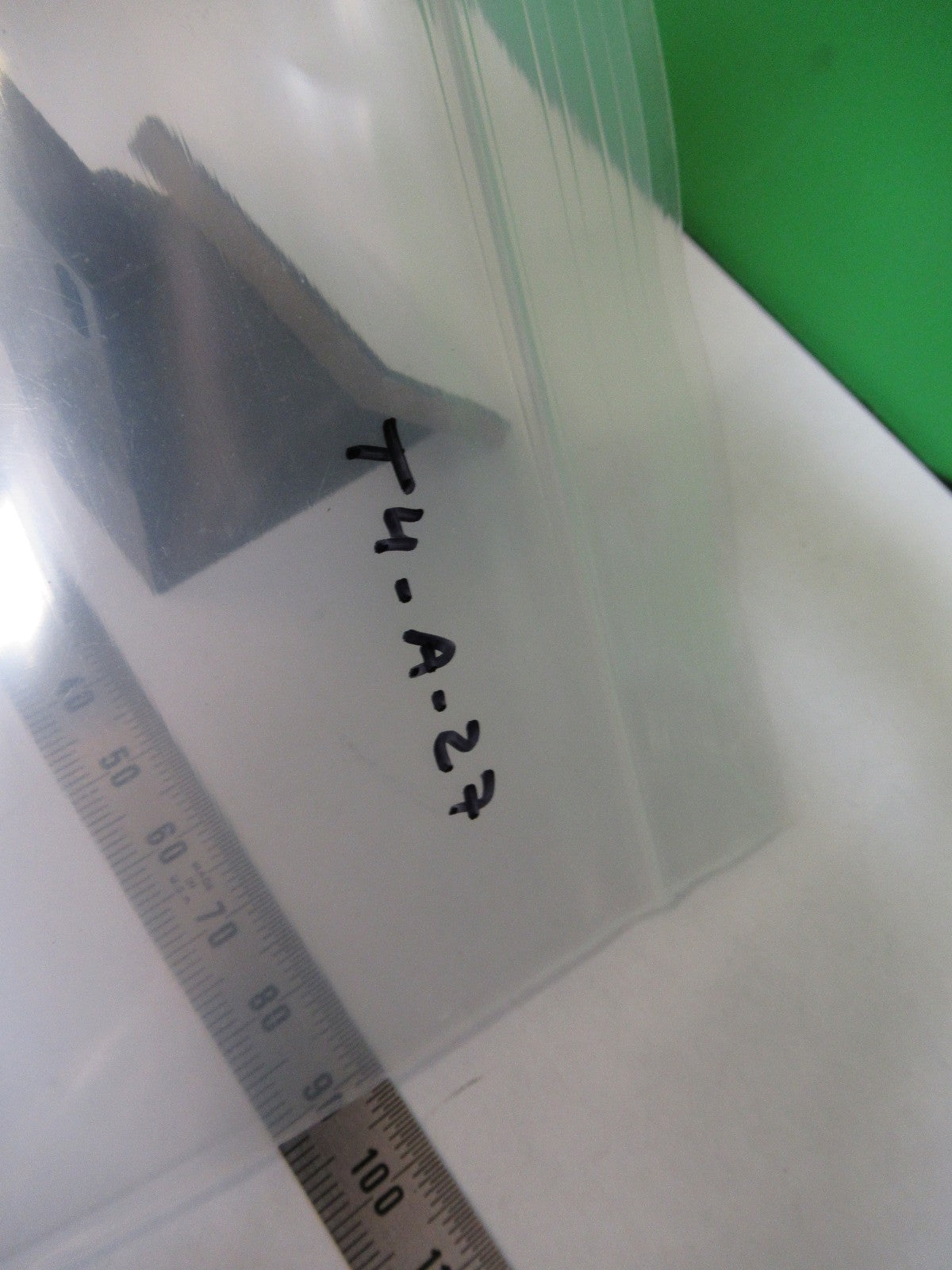 OLYMPUS JAPAN MOUNTED GLASS FLAT MIRROR MICROSCOPE PART AS PICTURED T4-A-27