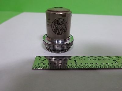 MIKROSKOPTEIL VINTAGE OBJECTIVE BAKER LONDON 2/3 OPTICS AS IS BIN#H7-A-06