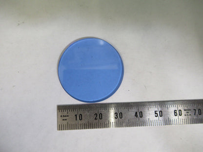 ANTIQUE BAUSCH LOMB BLUE GLASS FILTER OPTICS MICROSCOPE PART AS PICTURED X4-A-36