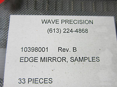 OPTICAL EDGE MIRROR LOT LASER OPTICS BIN#9-90